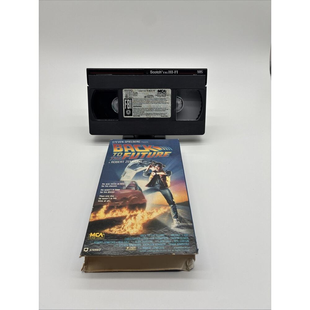 Back to the Future 1986 Rare MCA Yellow MCA Scotch First Release EXG HI-FI VHS